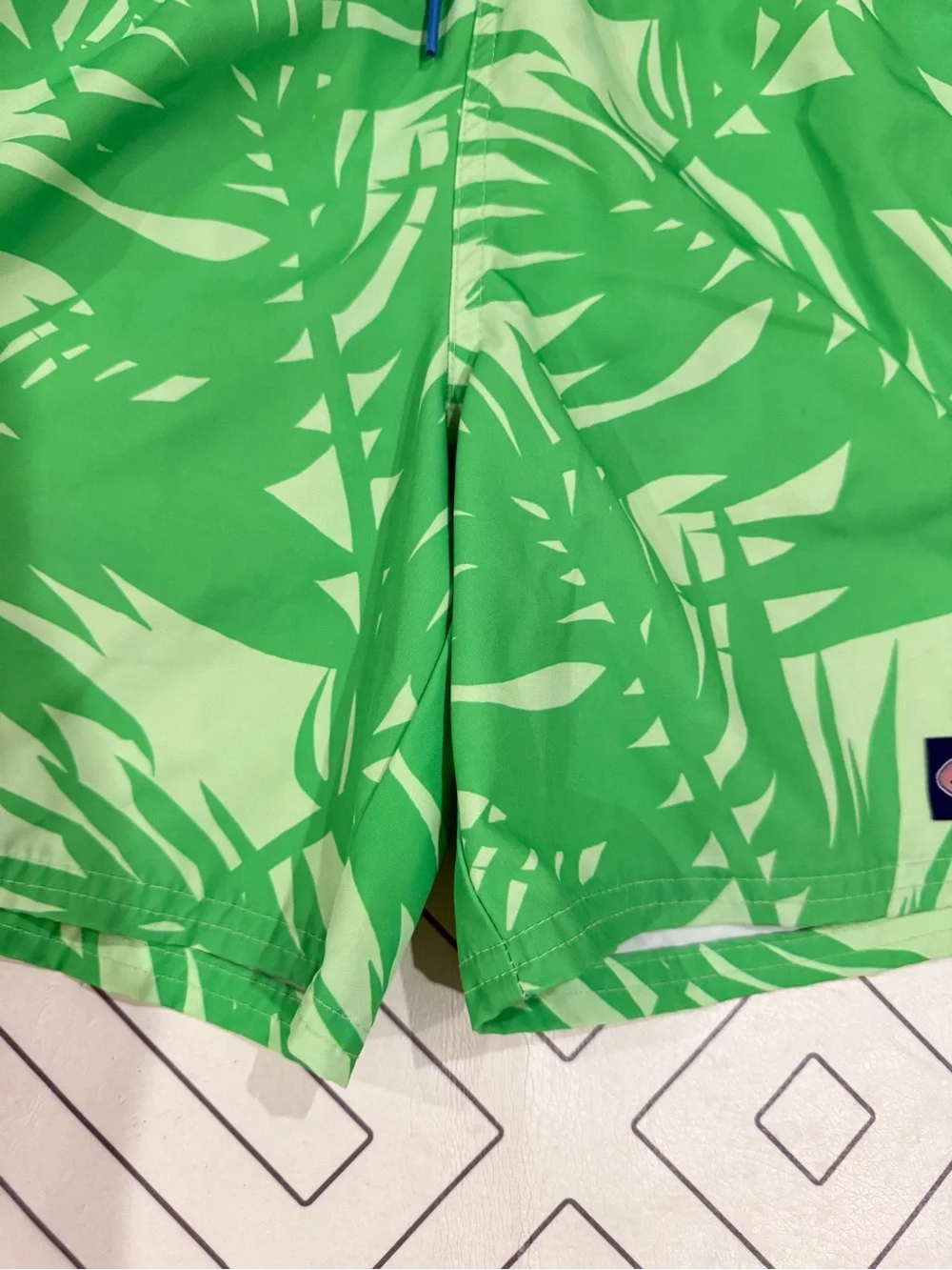 Vineyard Vines Green Tropical Swim Shorts
